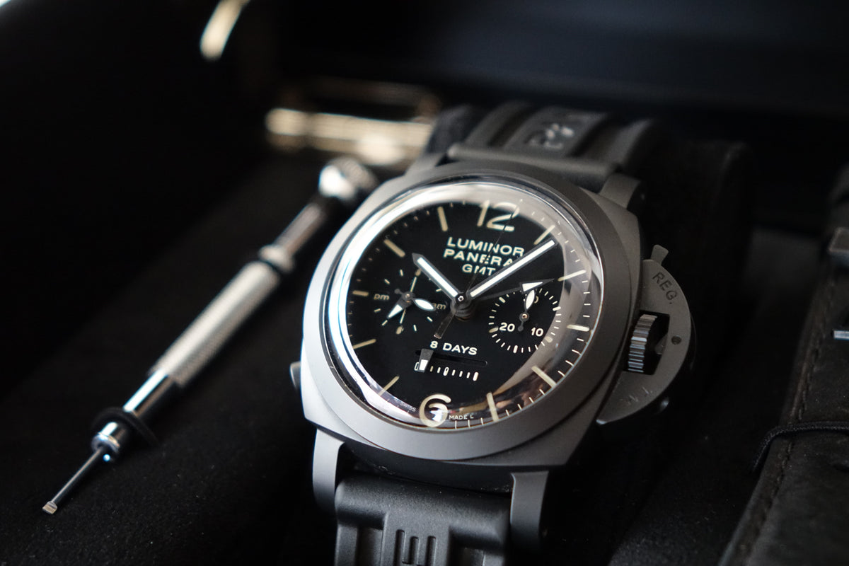 Panerai Luminor Ceramica 1950 8 Days Chrono Monopulsante GMT PAM00317