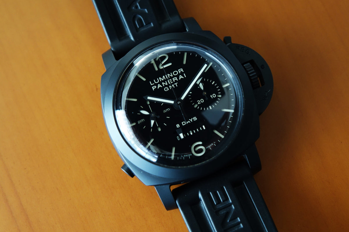 Panerai Luminor Ceramica 1950 8 Days Chrono Monopulsante GMT PAM00317