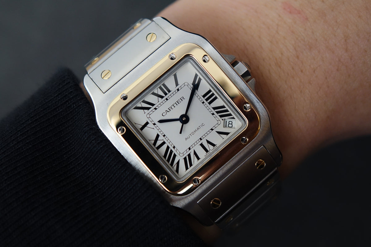 Cartier Santos Galbee XL W20099C4 2823 half gold