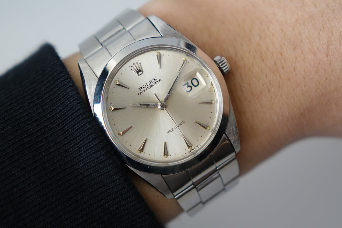 Rolex Oysterdate Precision 6694 Dauphine hands