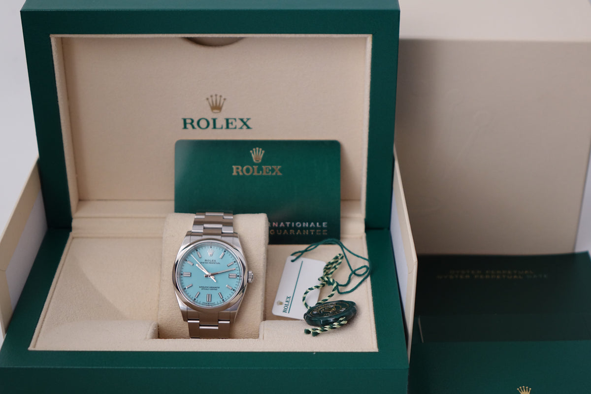 Rolex Oyster Perpetual 126000 Tiffany blue