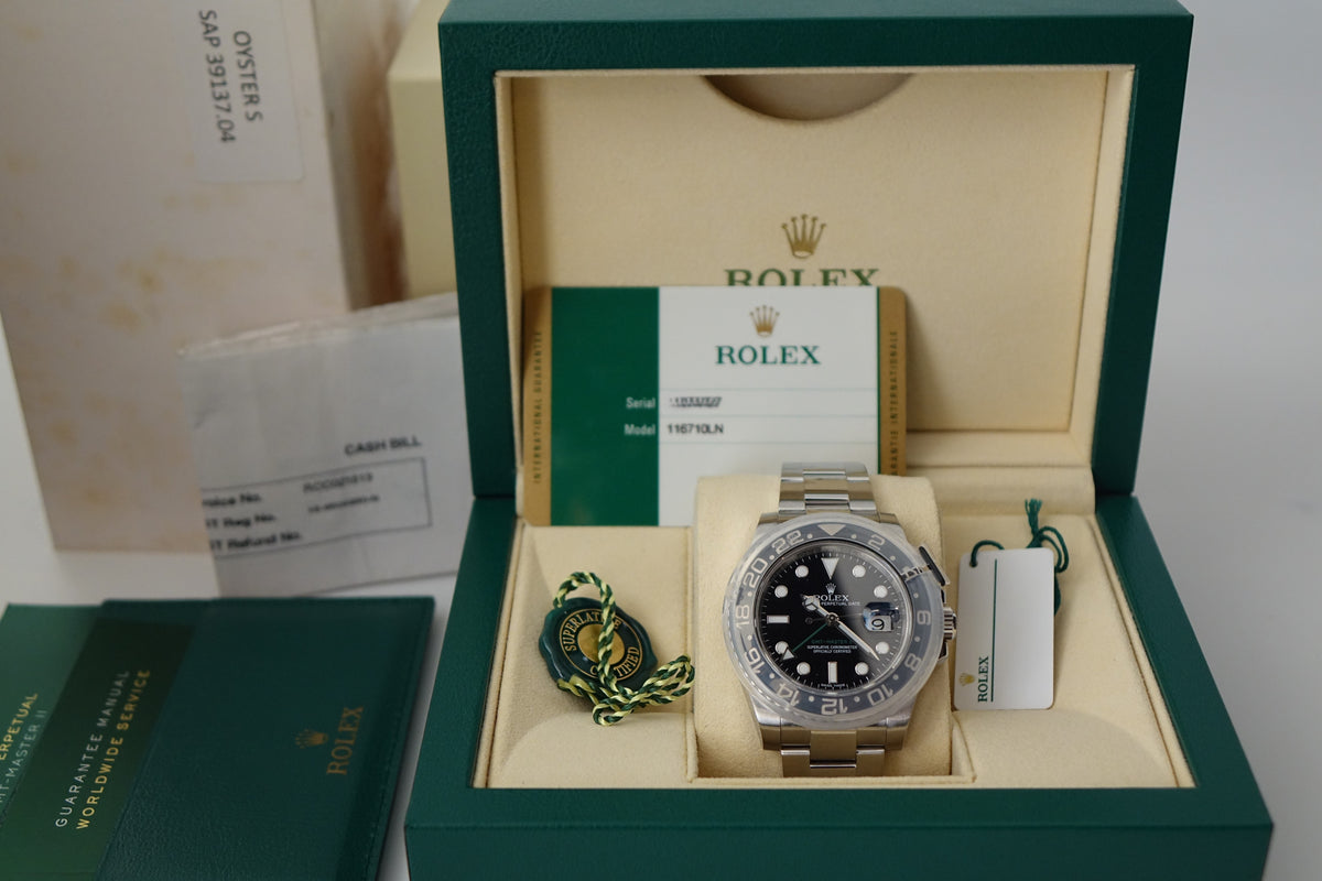 Rolex GMT Master 2 116710LN green arrow