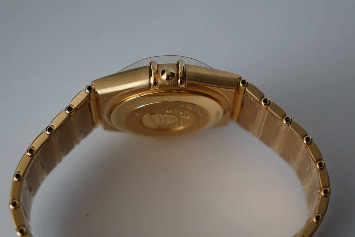 NOS Omega Constellation 35.5mm 18k red gold with diamonds full set 1104.35.00