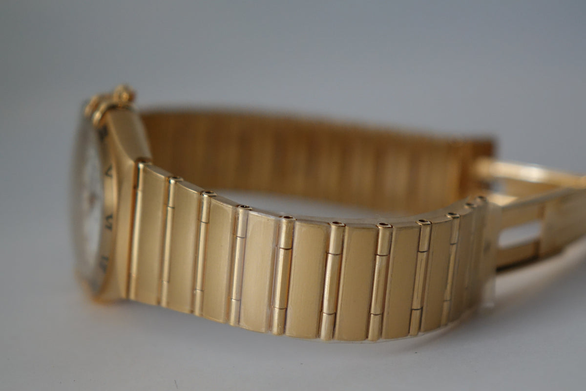 NOS Omega Constellation 35.5mm 18k red gold with diamonds full set 1104.35.00