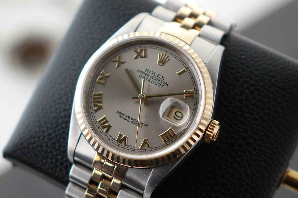 Rolex Datejust 36 16233 Grey Roman Dial