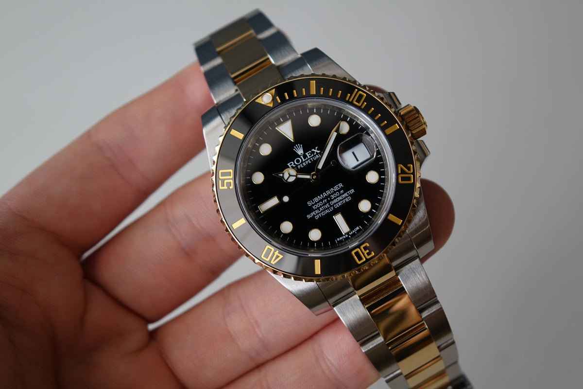 2017 Rolex Submariner Date 116613LN half gold