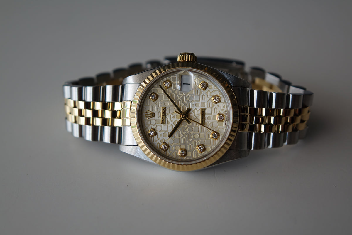 Rolex Datejust 31 68273G Computer dial 10PT diamonds