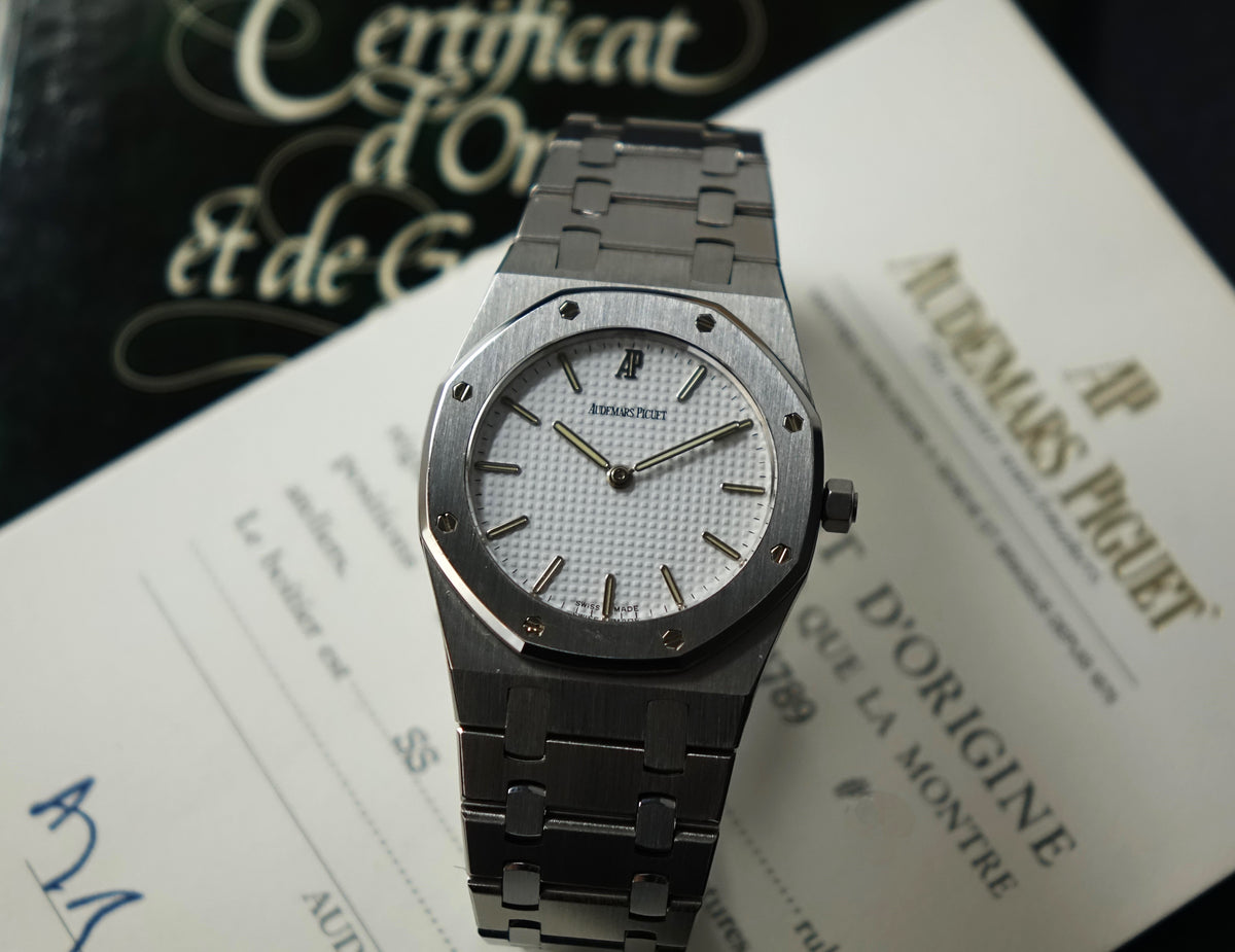 Audemars Piguet Royal Oak 56303ST White dial with original papers 6303