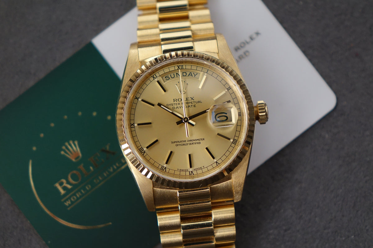 Rolex President Daydate 18238 yellow gold