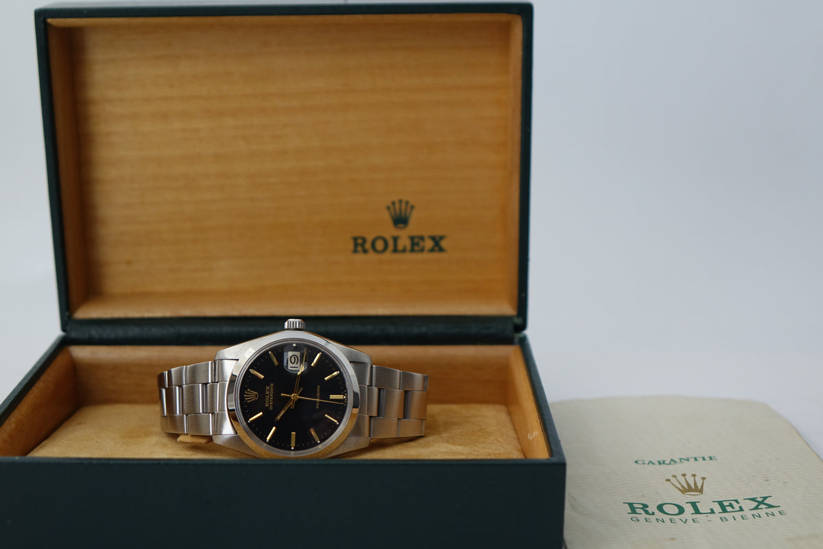 Rolex Oysterdate Precision 6694 Black dial full set