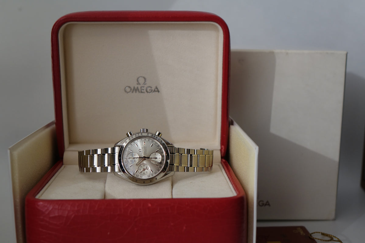 Omega Speedmaster Automatic reduced 3523.30 daydate triple calendar silver dial