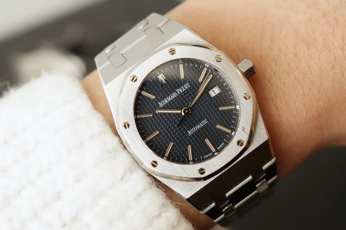 Audemars Piguet Royal Oak Blue dial 15000ST full set