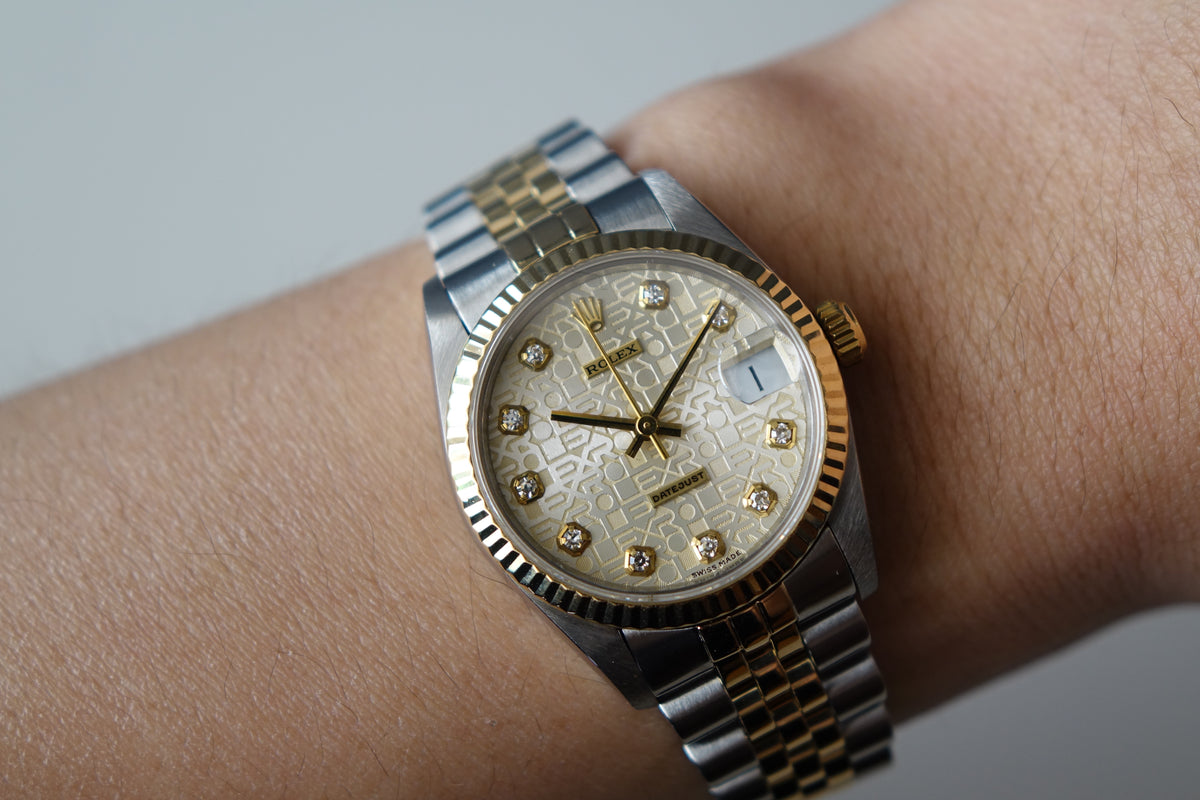 Rolex Datejust 31 68273G Computer dial 10PT diamonds