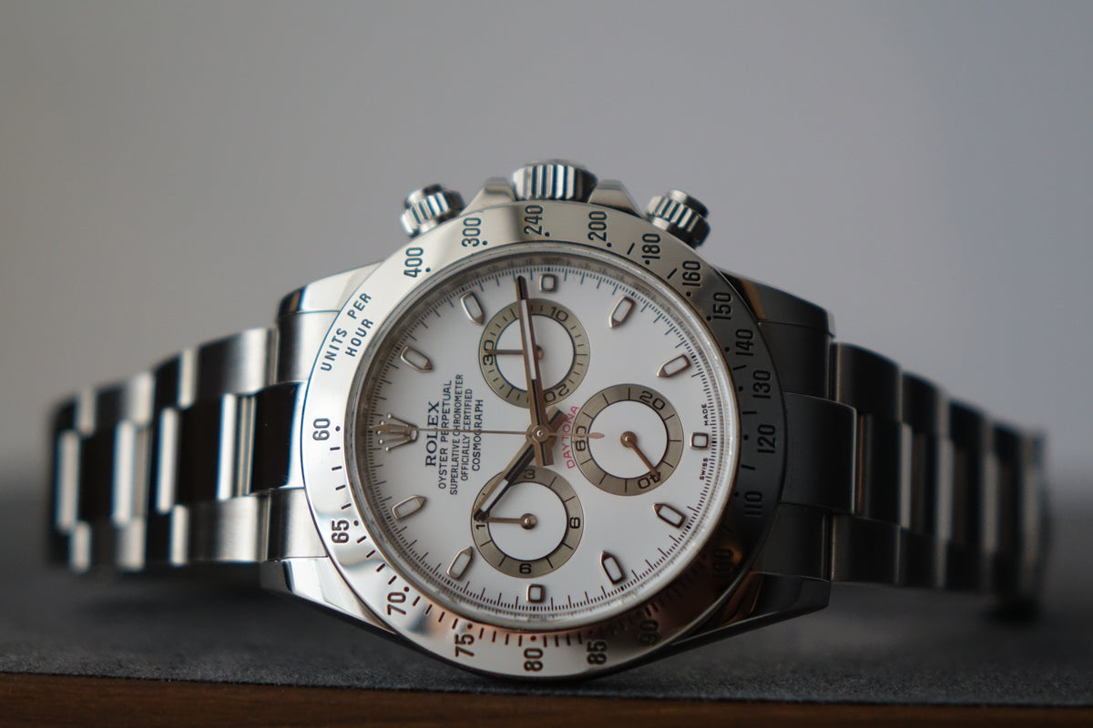 Rolex Cosmograph Daytona 116520 white dial chapter ring