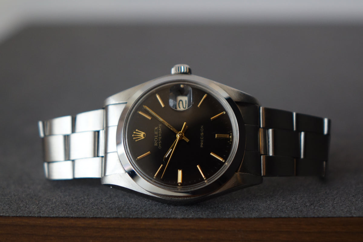 Rolex Oyster Date 6694 Black Gilt dial