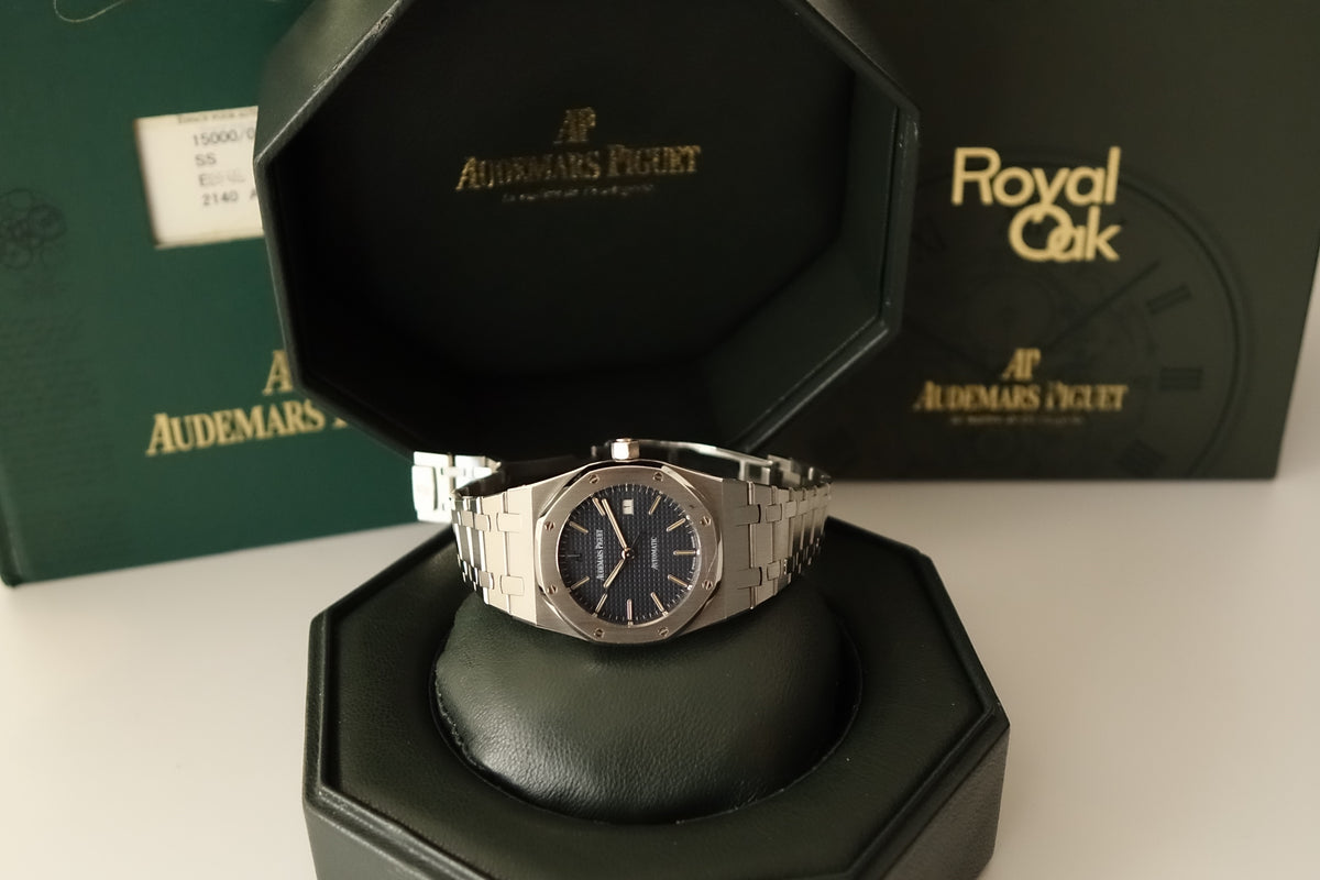 Audemars Piguet Royal Oak Blue dial 15000ST full set