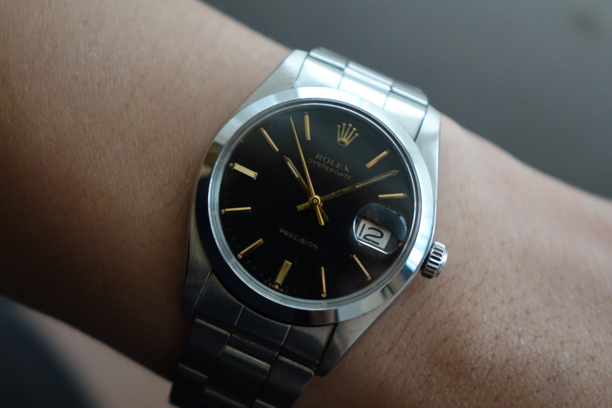 Rolex Oyster Date 6694 Black Gilt dial