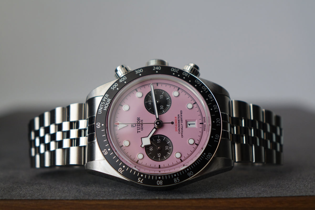 BNIB Tudor Black Bay Chrono Pink 79360N Inter Miami