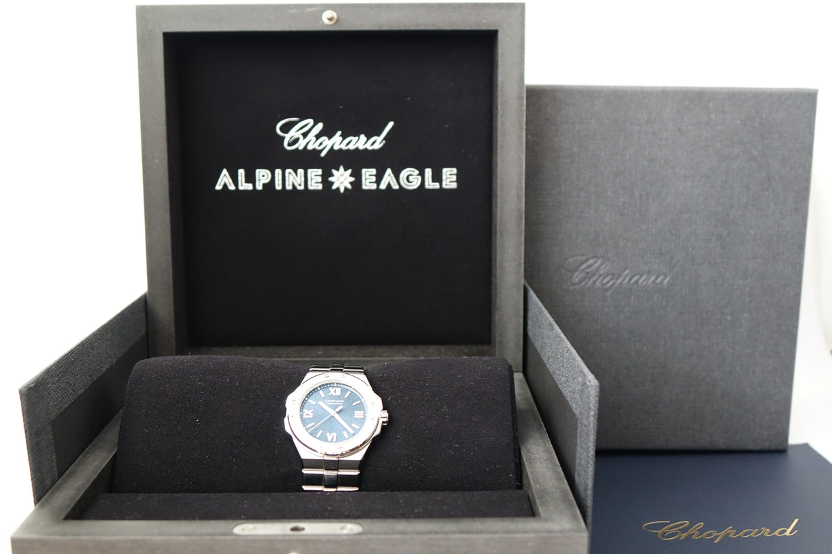 Chopard Alpine eagle Small 36mm blue dial 298601-3001