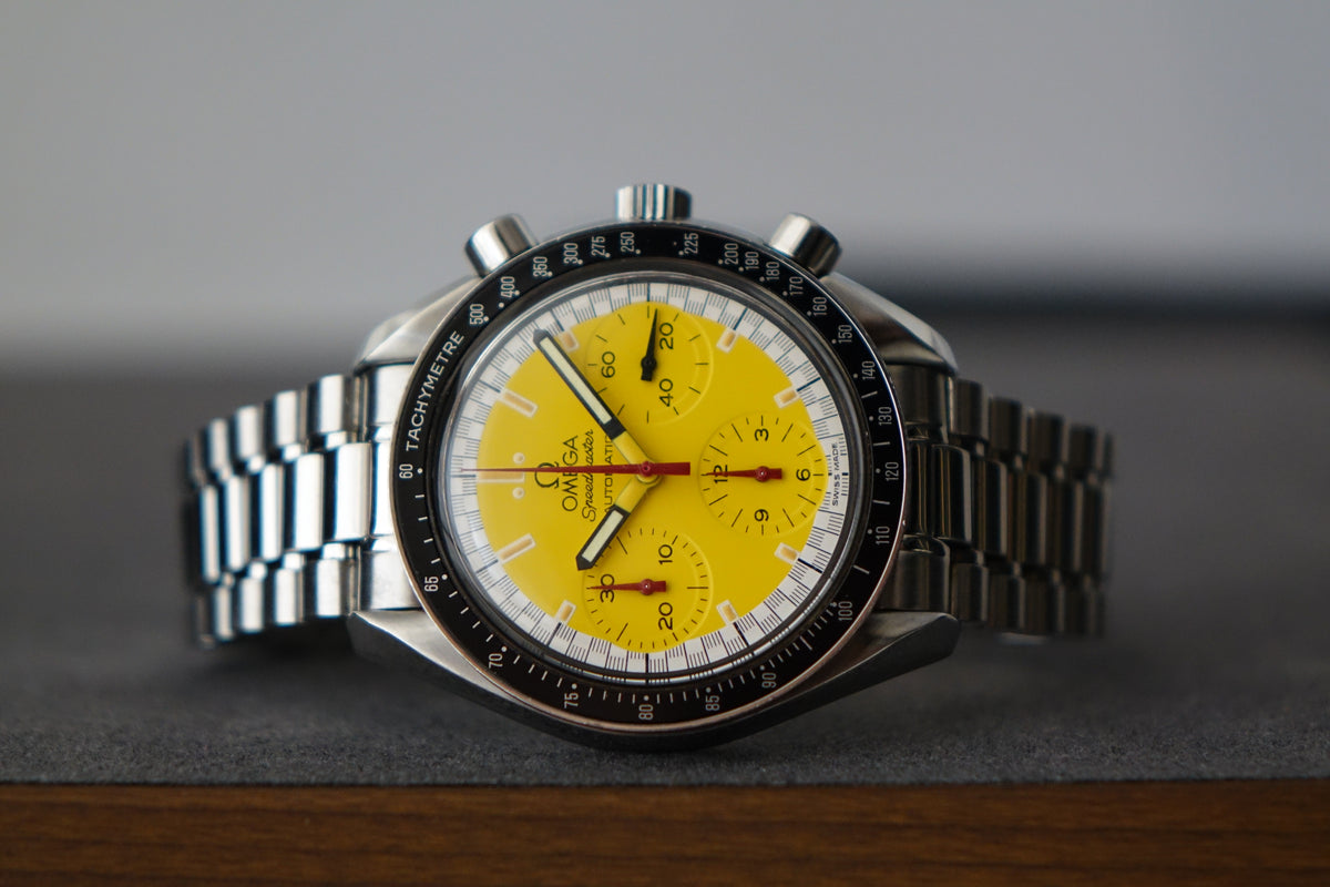 Omega Speedmaster Reduced 3510.12.00 Schumacher racing yellow