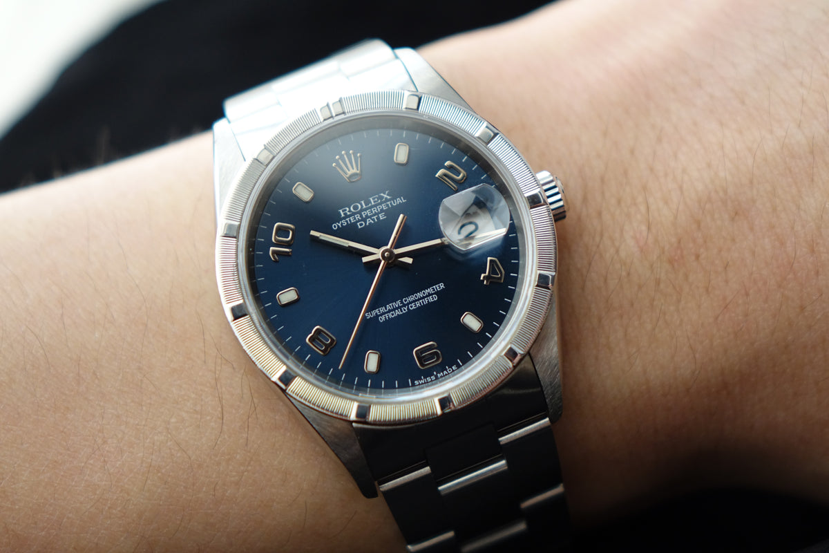 Rolex Oyster Perpetual Date 34 15210 Blue dial