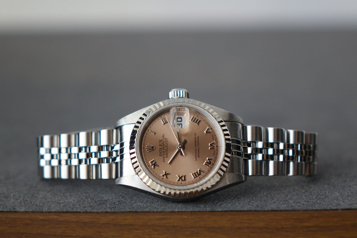 Rolex Datejust 26 79174 Salmon pink dial full set