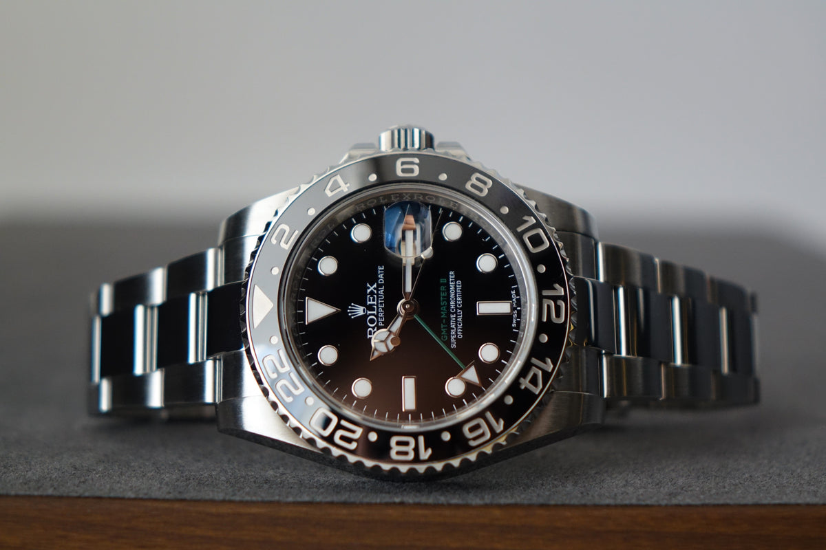 Rolex GMT Master 2 116710LN green arrow