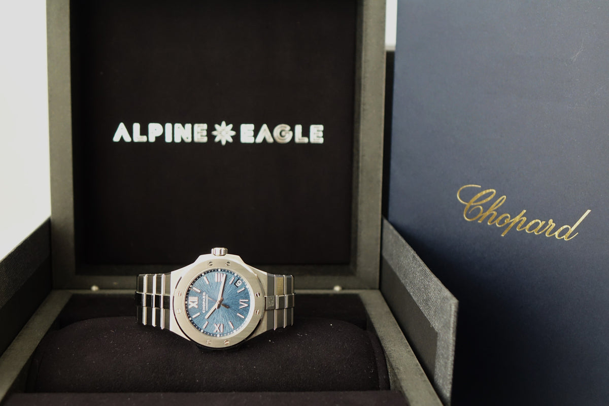 Chopard Alpine Eagle 41mm Large  Blue dial 298600-3001