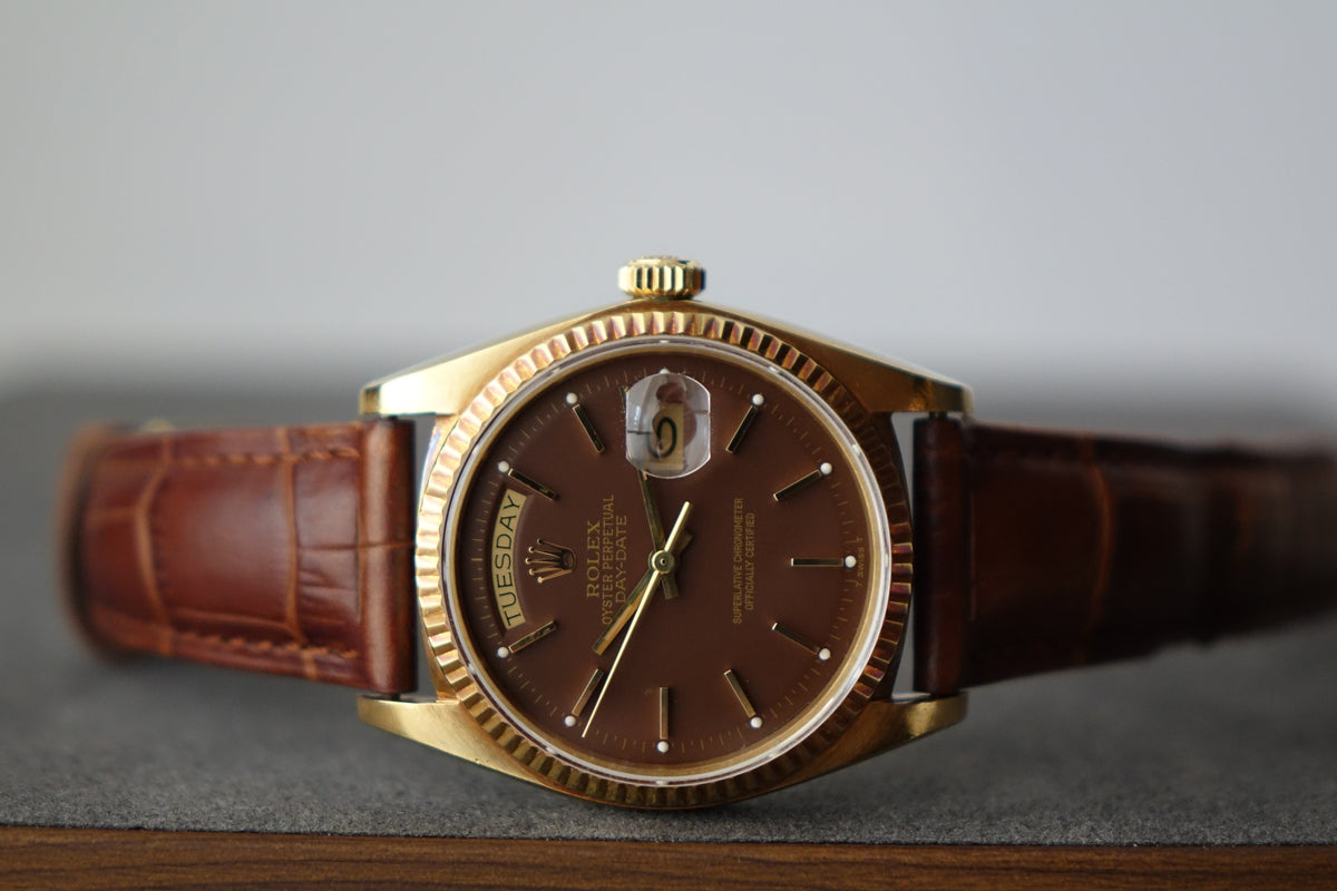 Rolex Daydate 1803 President Chocolate recon dial