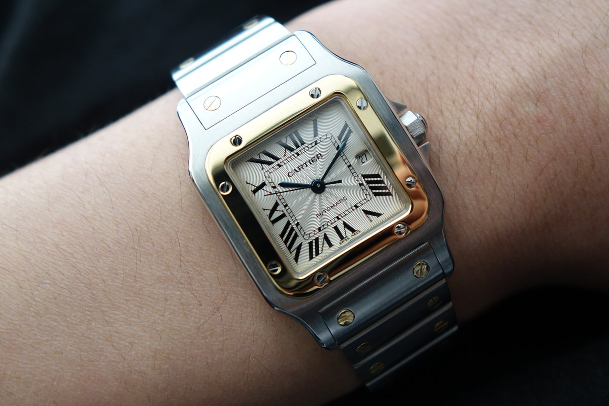 Cartier Santos Galbee 2319 half gold automatic