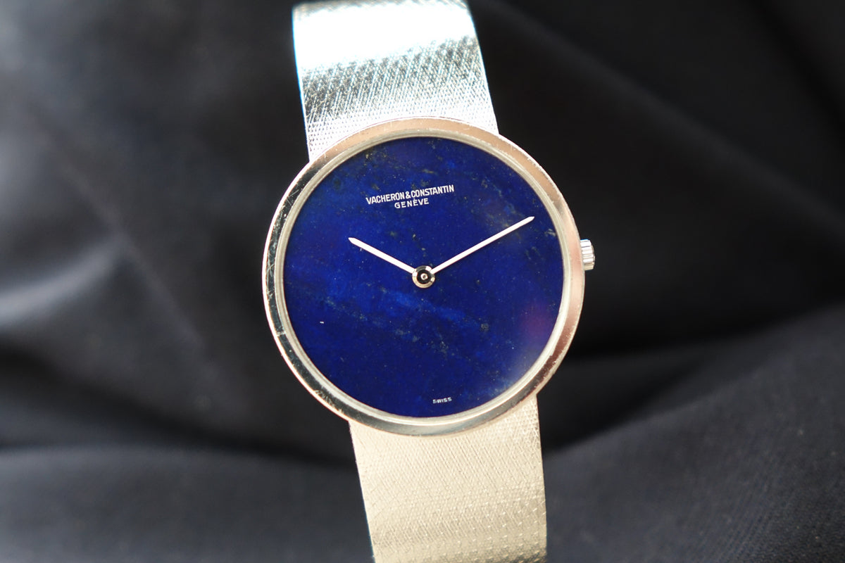 Vacheron Constantin 18k white gold lapis lazuli dress watch