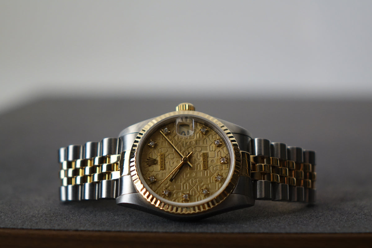 Rolex Datejust 31 68273 Champagne computer diamond dial