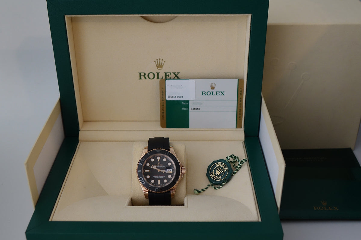 Rolex Yatch Master 40 OysterFlex rose gold full set