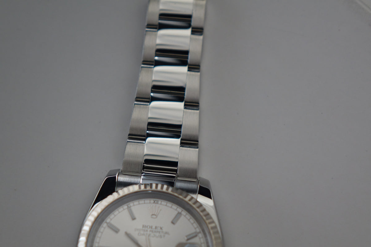 Rolex Datejust 36 116234 silver baton oyster