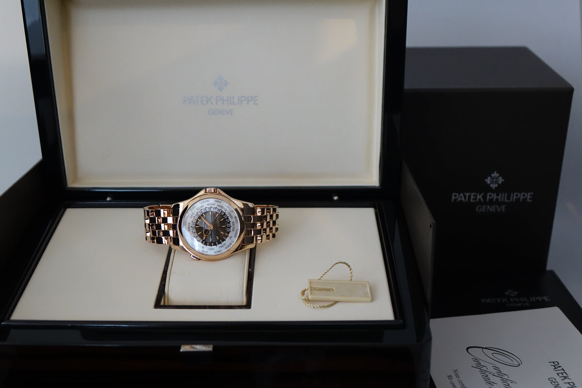 Patek Philippe World Time Rose Gold 5130/1R-001 full set