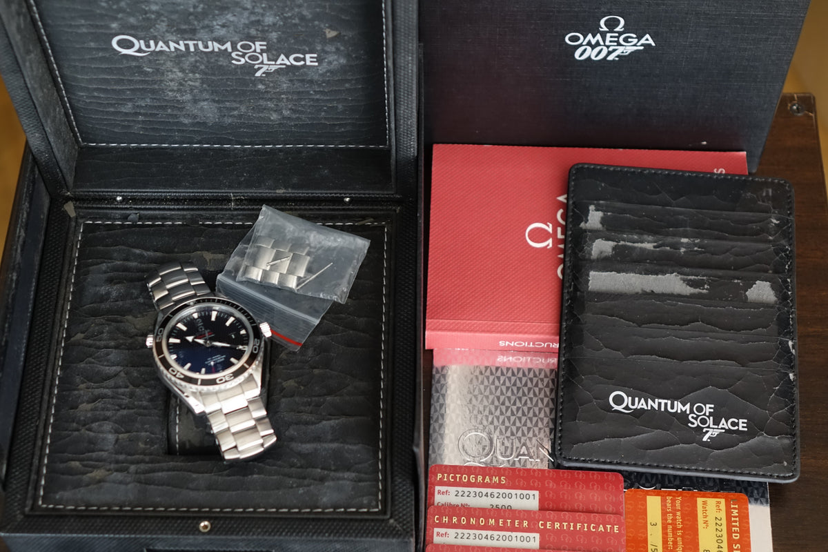 Omega Seamaster Planet Ocean 007 Quantum Of Solace 222.30.46.20.01.001