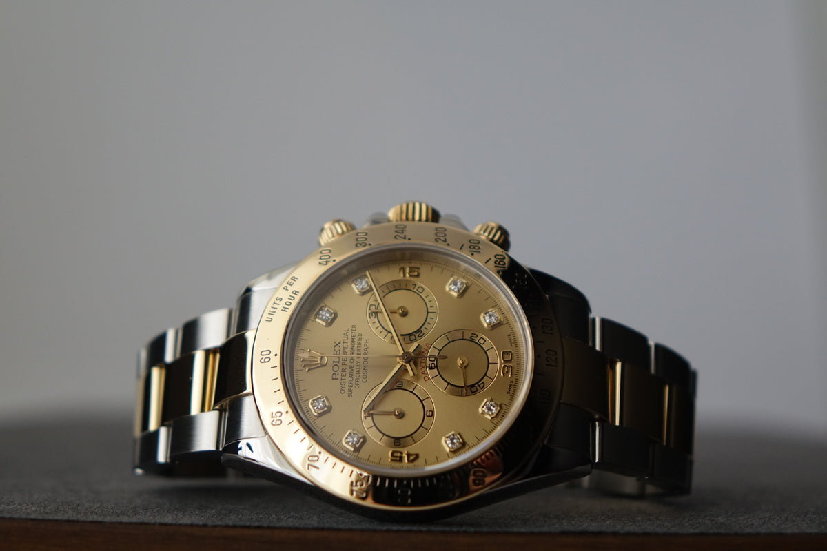 Rolex Daytona 116523 Champagne Diamond Dial watch only