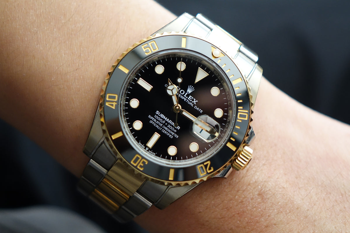 Rolex Submariner Date 126613LN half gold black dial watch only