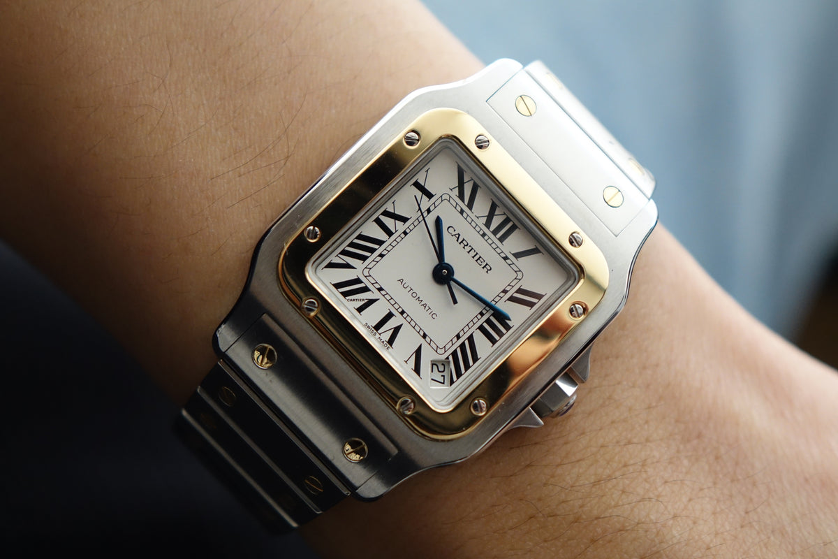 Cartier Santos Galbee 2823 W20099C4 half gold full set