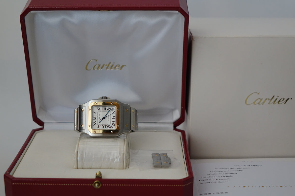 Cartier Santos Galbee 2823 W20099C4 half gold full set