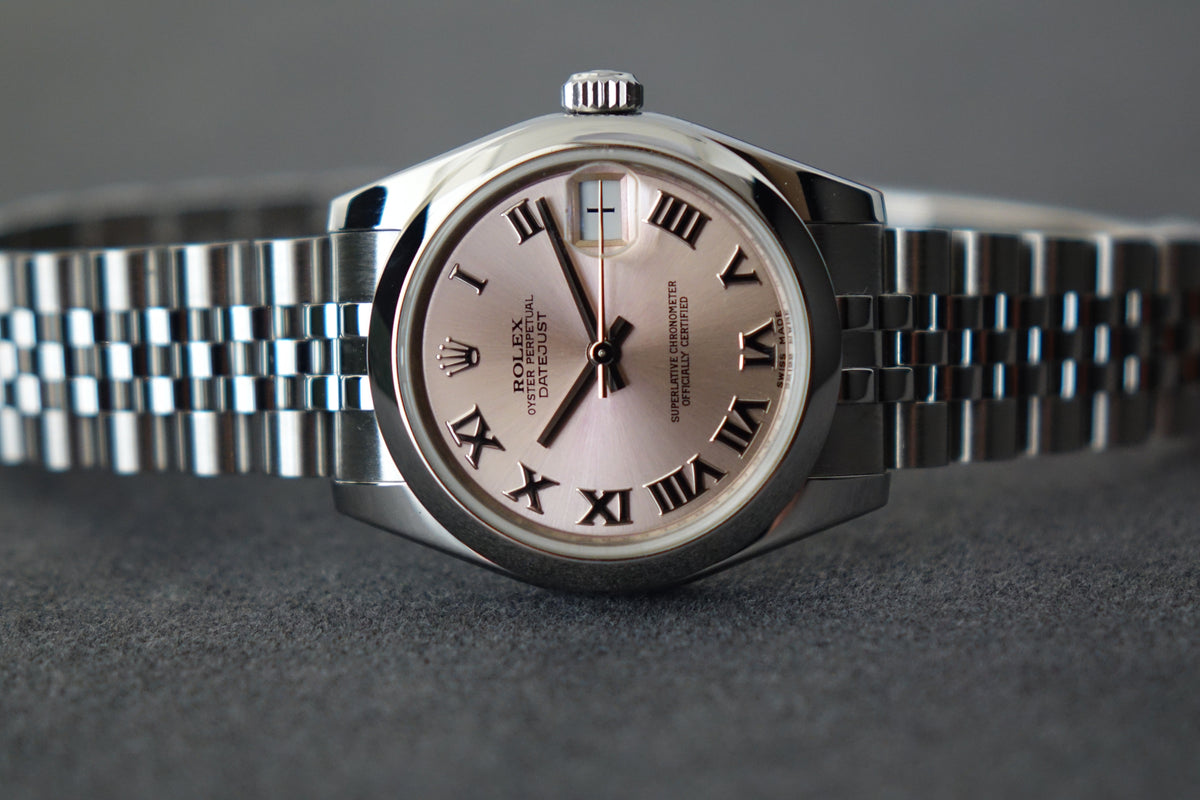 Rolex Datejust 31 pink roman dial 178240