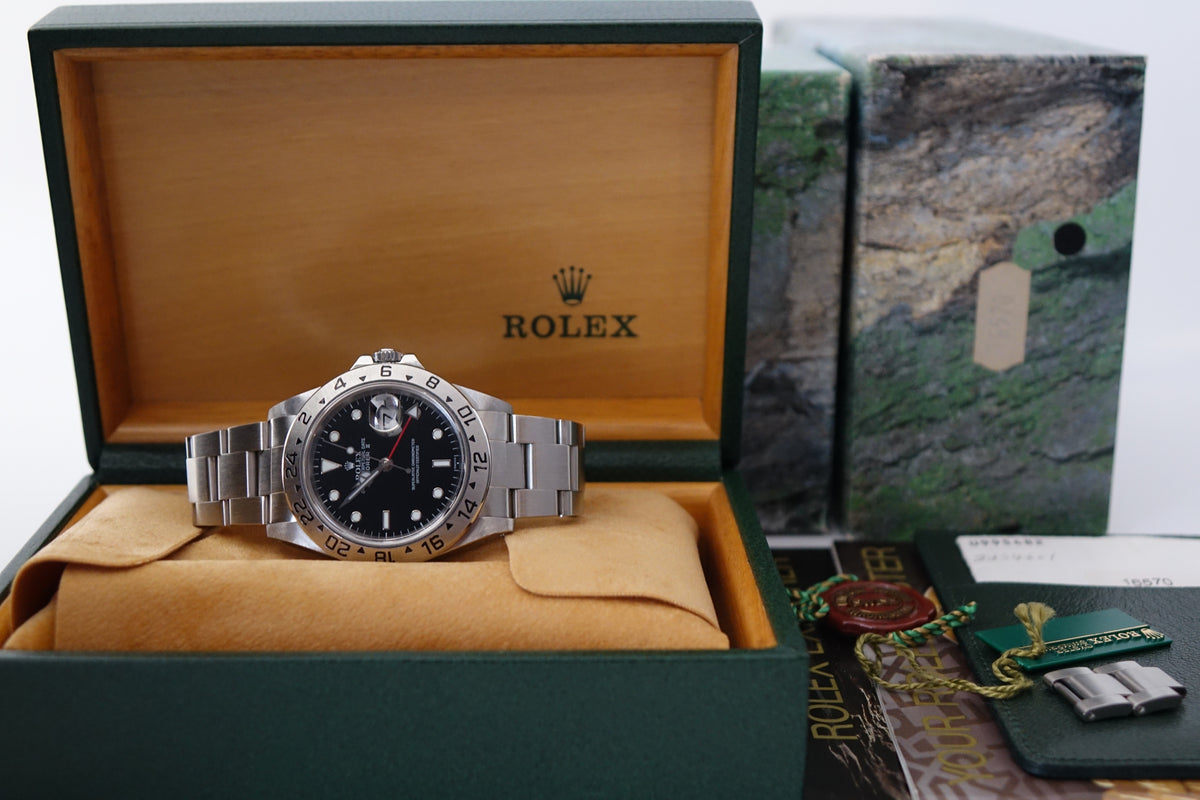 Rolex Explorer 2 16570 "Swiss" Only black Dial full set