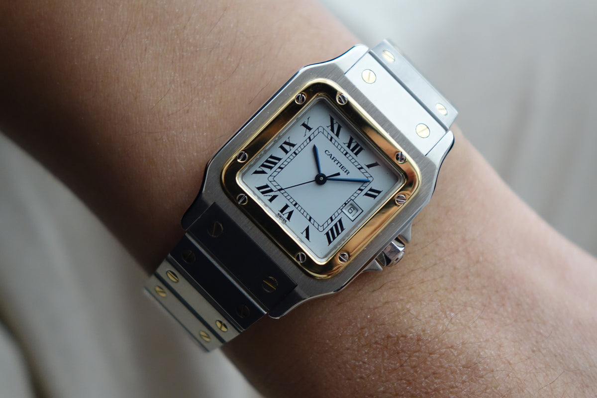 Cartier Santos Carree 2961 half gold