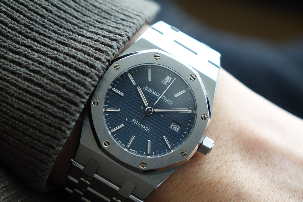 Audemars Piguet Royal Oak Blue dial 15000ST full set