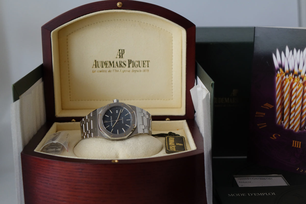 Audemars Piguet Royal Oak Blue dial 15000ST full set