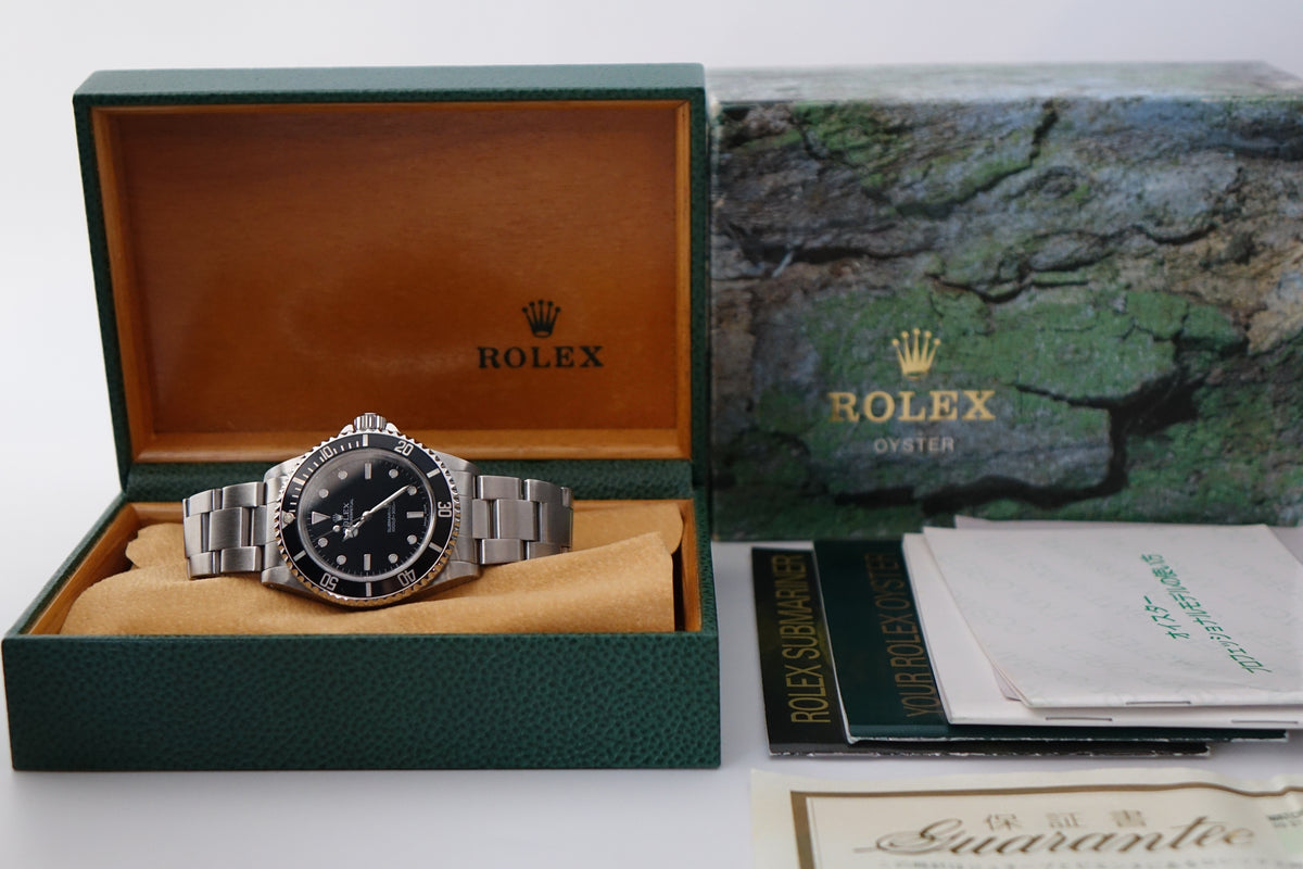 Rolex Submariner 14060 ND no date 2 liner full set