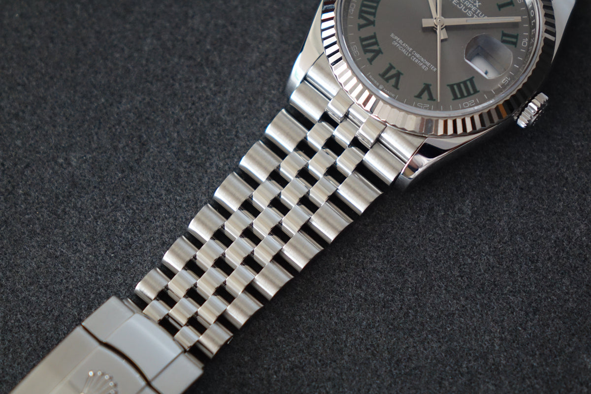 Rolex Datejust 36 wimbledon fluted jubilee 126234