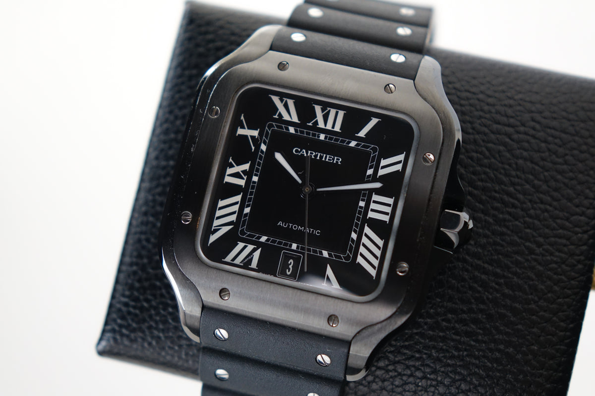 Cartier Santos Large Black ADLC WSSA0039