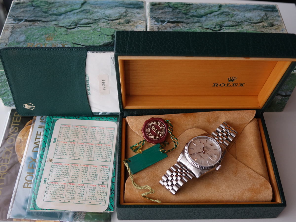 Rolex Datejust 36 16234 Linen dial complete set date-just 36mm