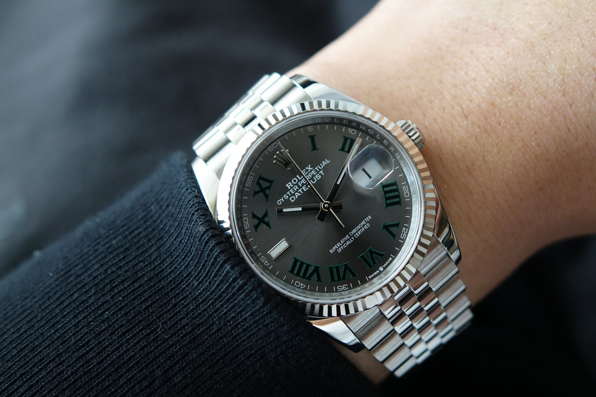 Rolex Datejust 36 wimbledon fluted jubilee 126234